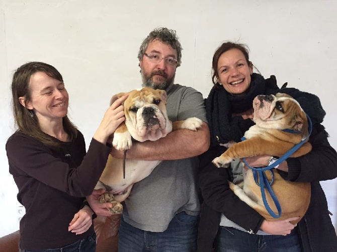 Thalea Bulls - Visite de Sandrine Dans et sa famille
